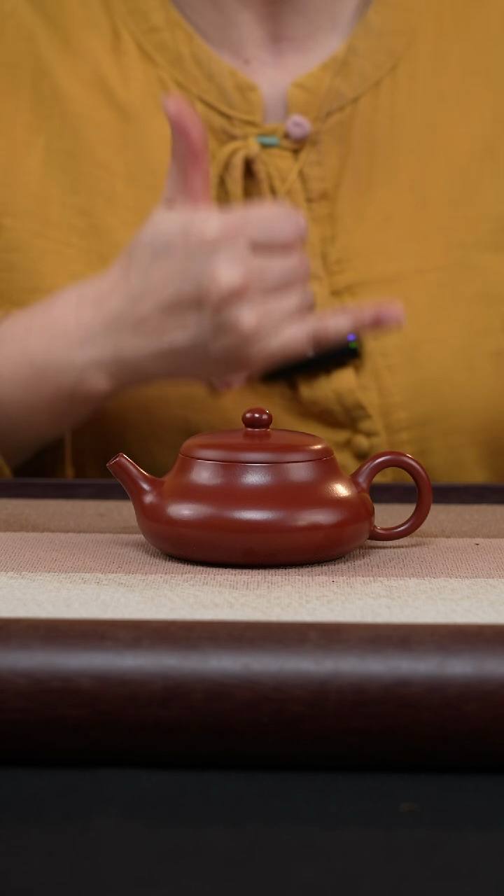 【闪购商品】紫砂茶壶玉乳-朱泥-陈春芬MH-1719