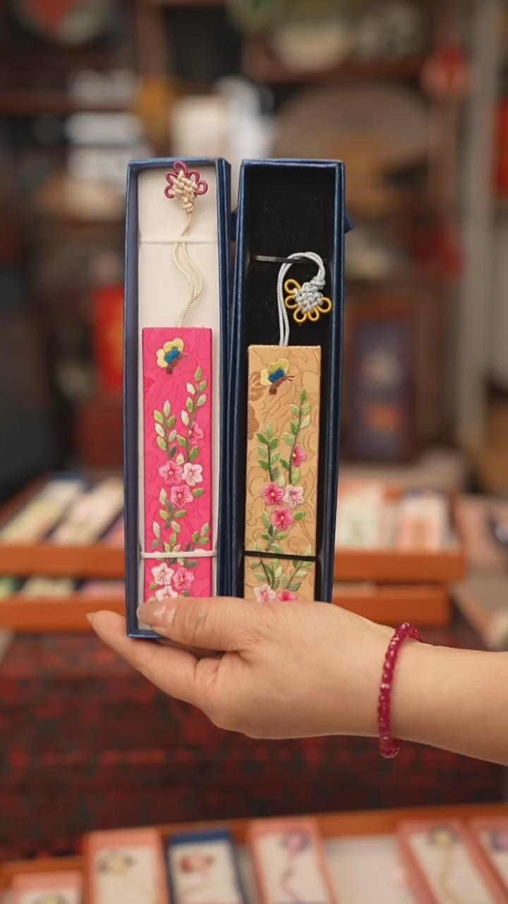扇子书签吊坠非遗