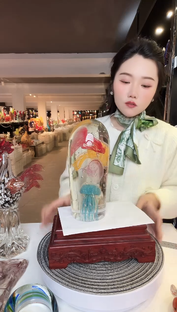 【闪购商品】茶盏琉璃摆件家居摆件