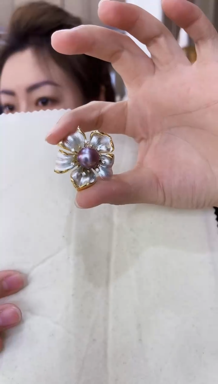 【闪购商品】淡水珍珠胸饰未镶嵌胸针