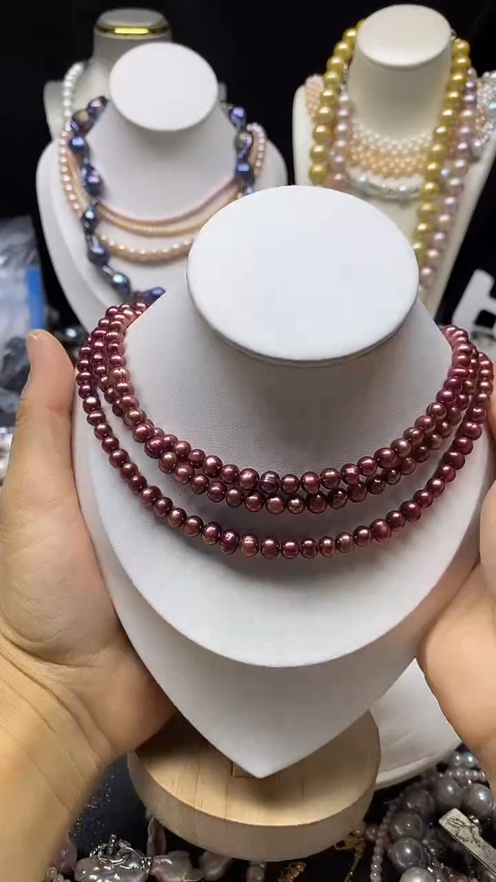 颈饰未镶嵌淡水珍珠多人 毛衣链