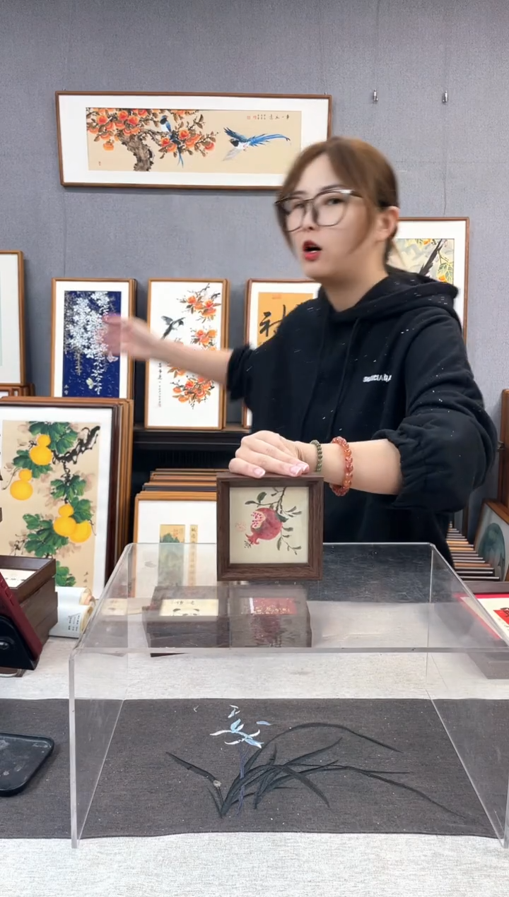 【闪购商品】国画5寸-小摆台作品-石榴