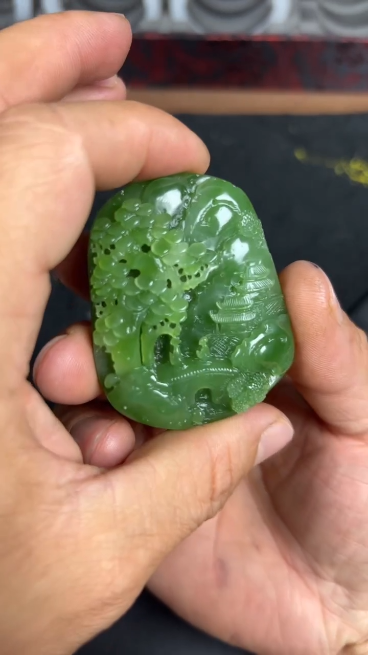 和田玉未镶嵌颈饰7