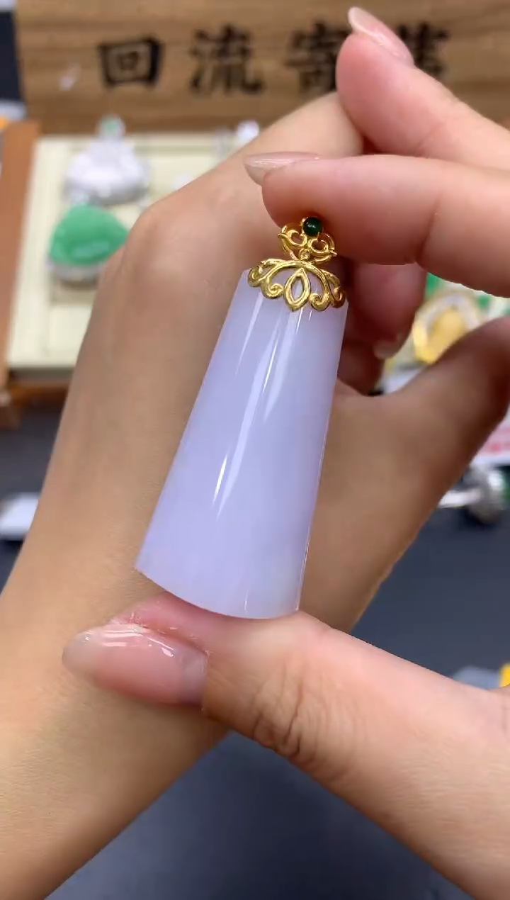 【闪购商品】翡翠颈饰18K金镶嵌372-中国好珍宝