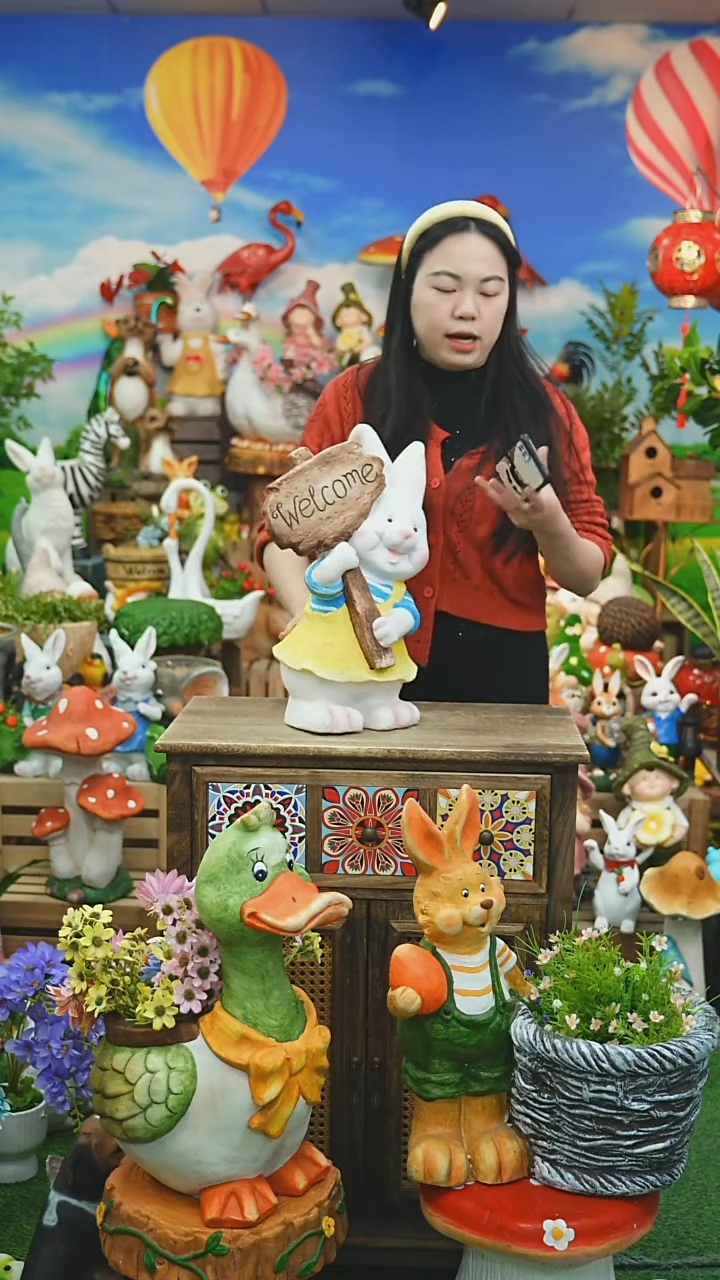 【闪购商品】红陶花园庭院摆件&00&