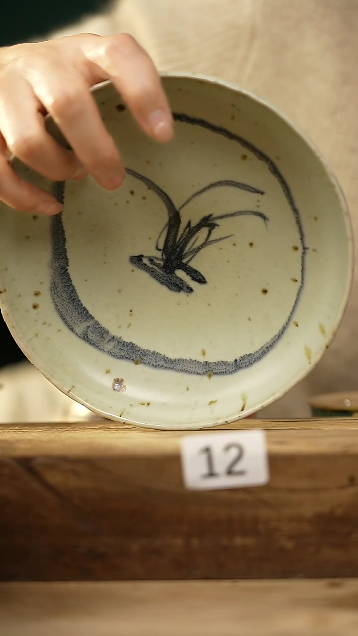 【闪购商品】瓷片设计师款·粉引铁绘·壶承