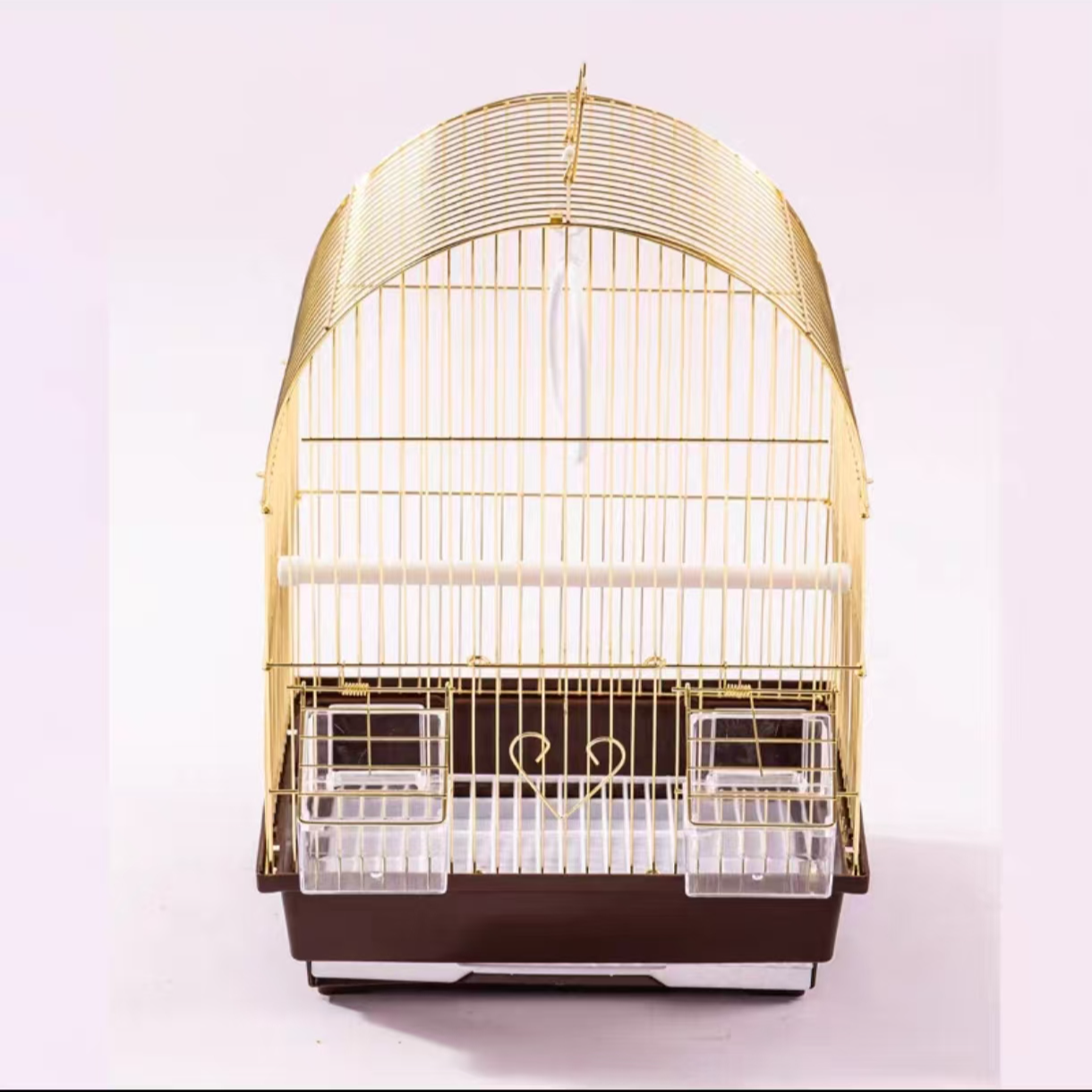 电镀金金属鸟笼适合鹦鹉八哥珍珠鸟等家用观赏宠物笼具