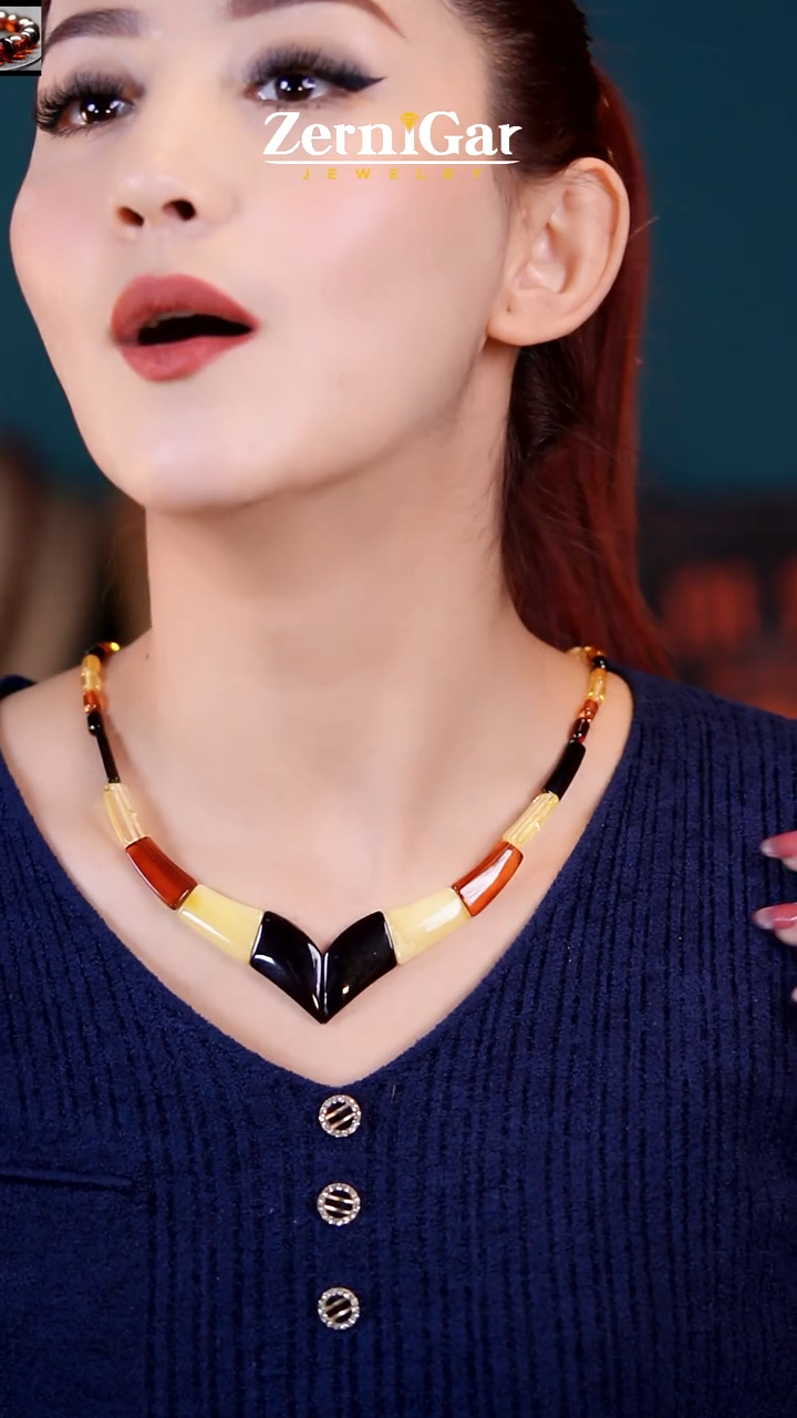 【闪购商品】琥珀颈饰未镶嵌天然琥珀项链