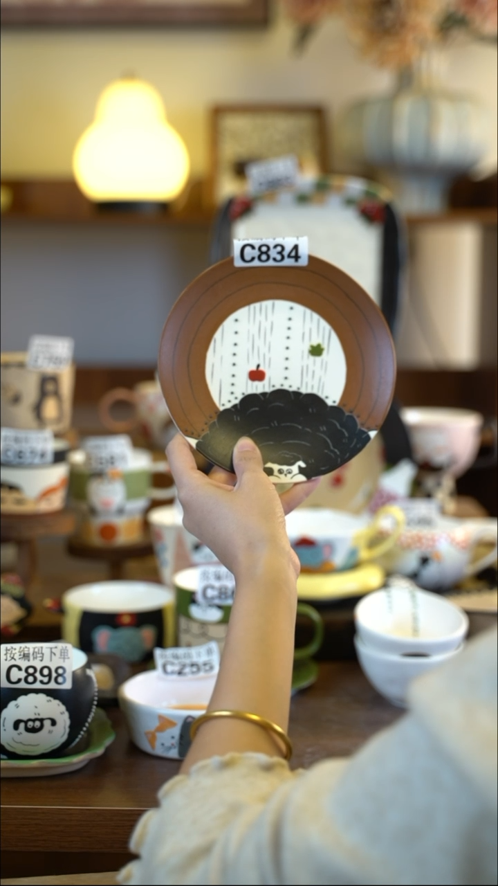 摆件陶C834 阿满屋手工手作陶瓷 