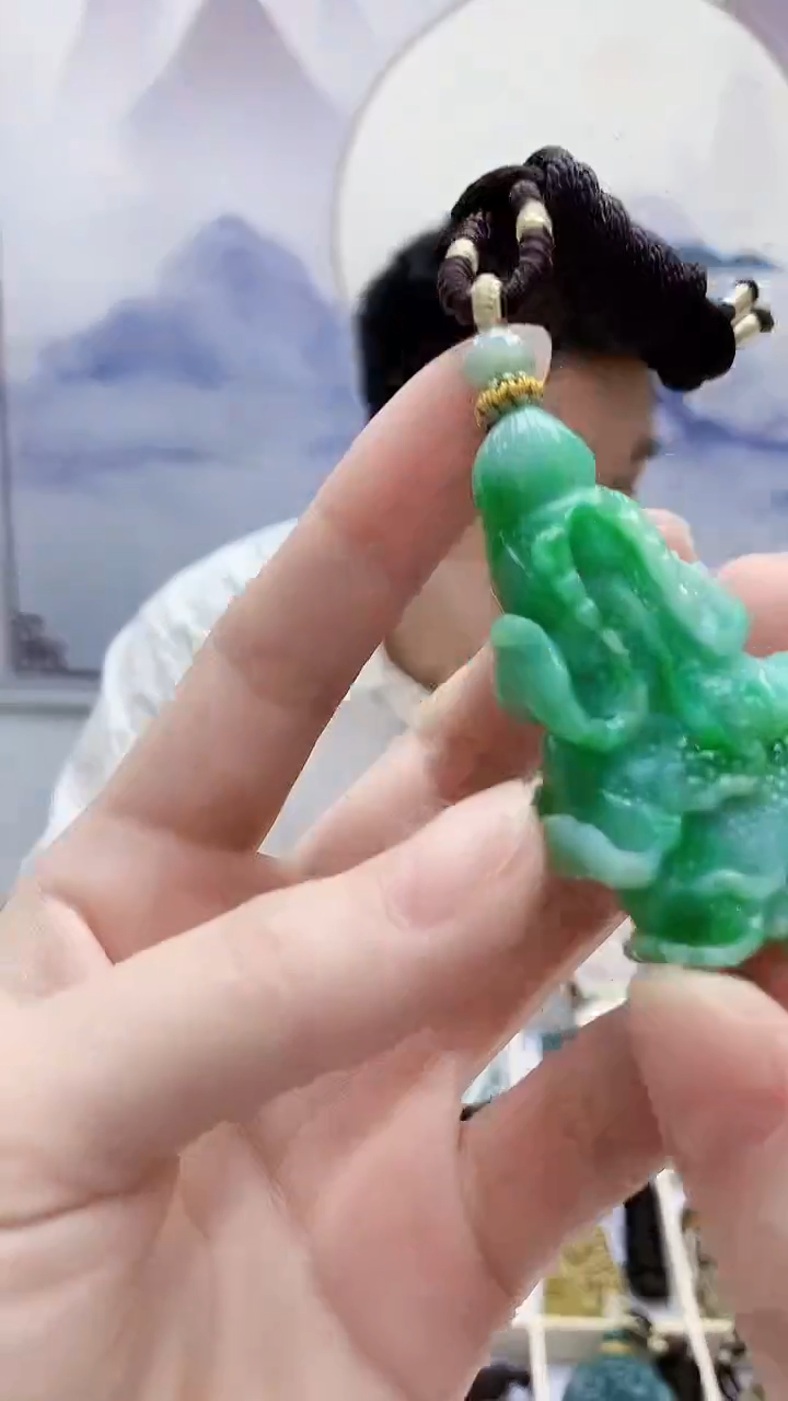 未镶嵌定制翡翠5028ry-毛货挂件52