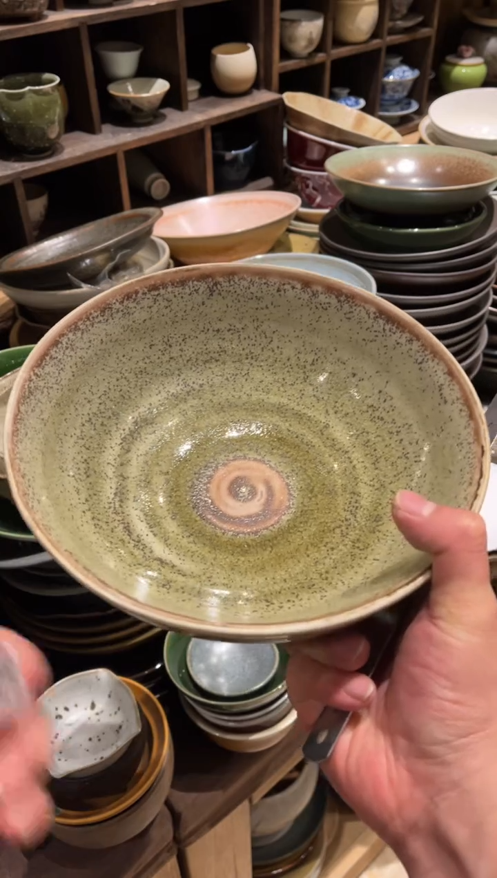 【闪购商品】瓷片608苏打绿汤盆1个