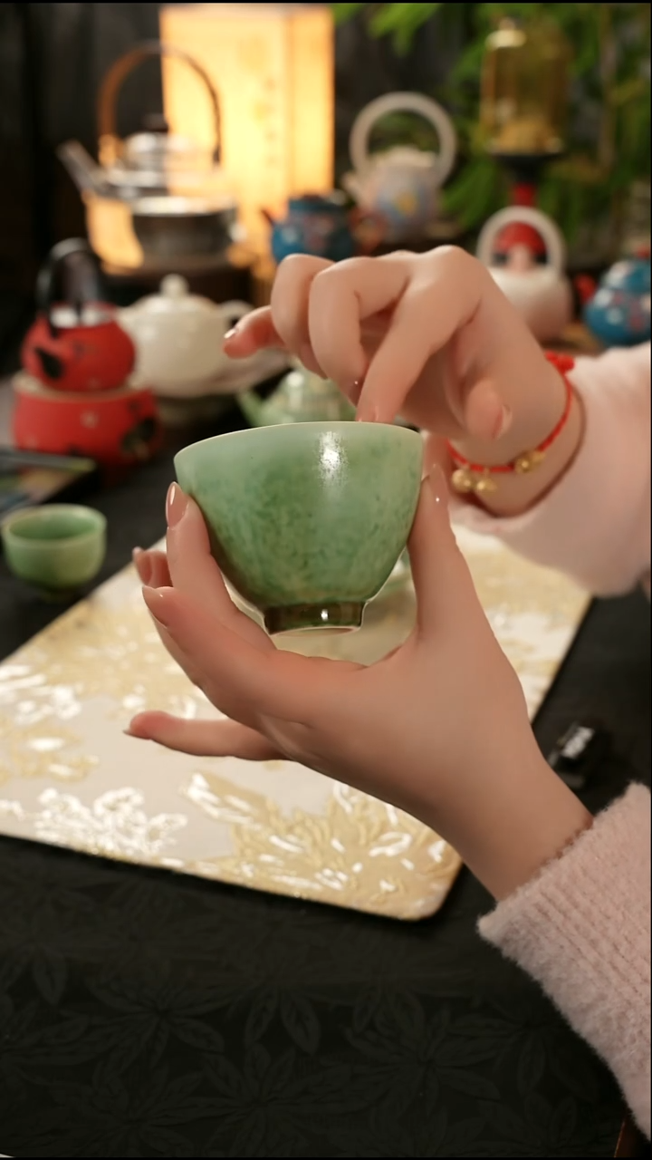 青云茶斋陶瓷茶具楚门美人醉鸡心杯