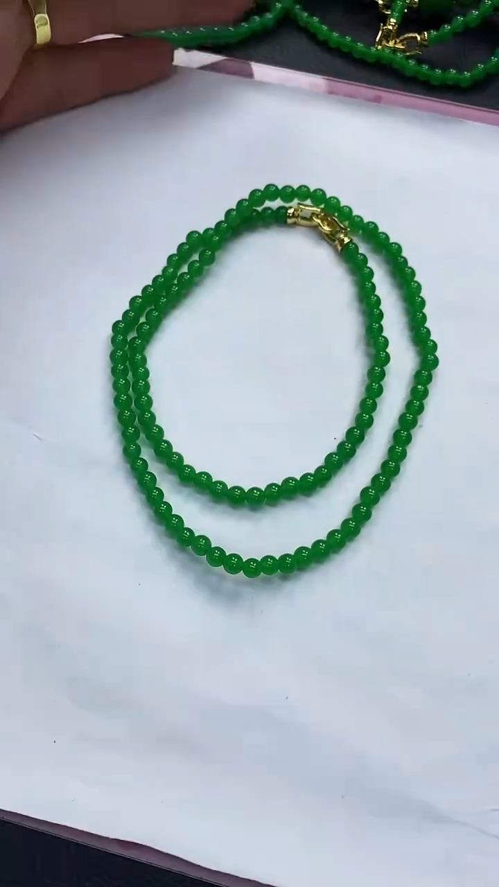 项链14K金镶嵌翡翠X04