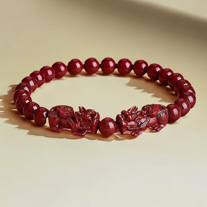 朱砂 貔貅手串 吉祥招福纳发ZS+GBSY-MS-1C