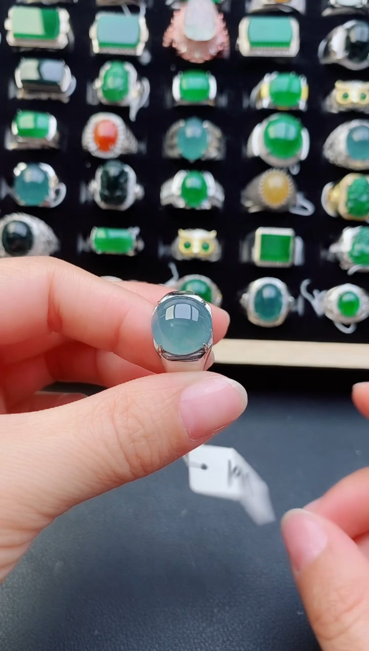 【闪购商品】翡翠戒指银S925镶嵌12454121