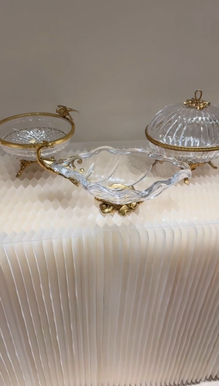 摆件BG2203孔雀果盘