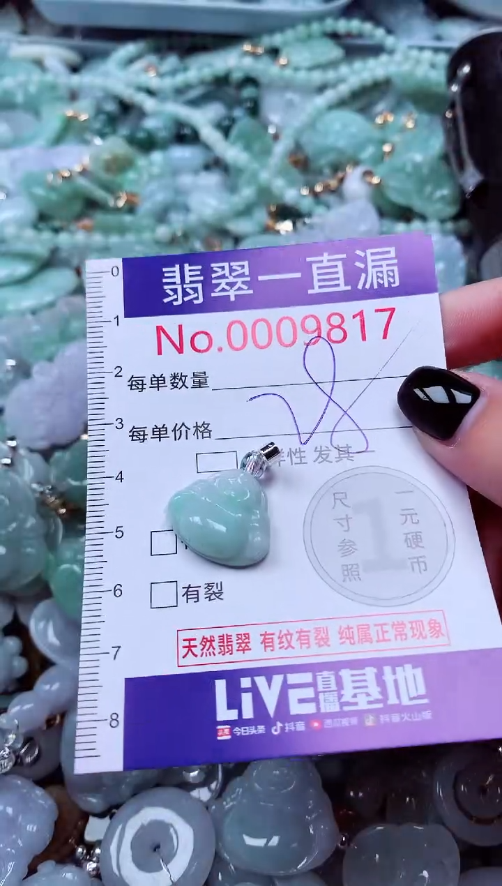 吊坠(不含链)未镶嵌翡翠9817