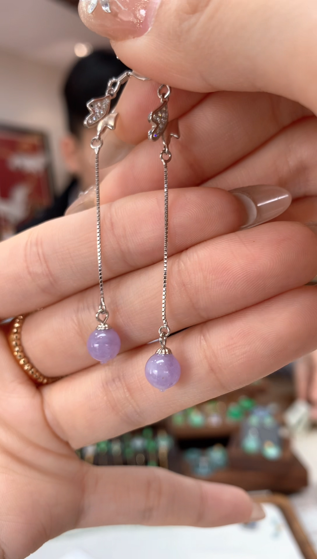 【闪购商品】翡翠耳饰未镶嵌耳钩