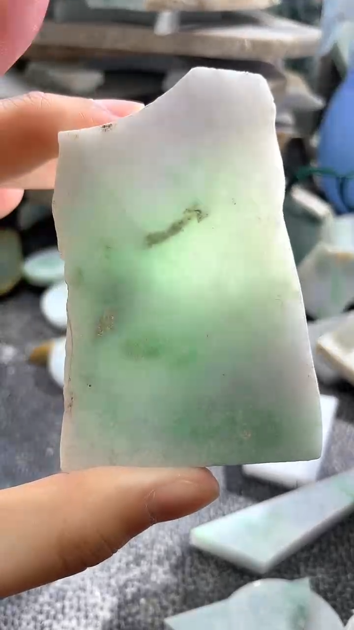 裸石翡翠天然A货翡翠板料