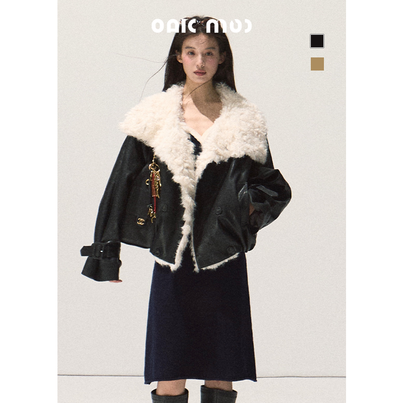 OAKMOO/ "一夜的桂花树" 雾面柔光蓬松短外套