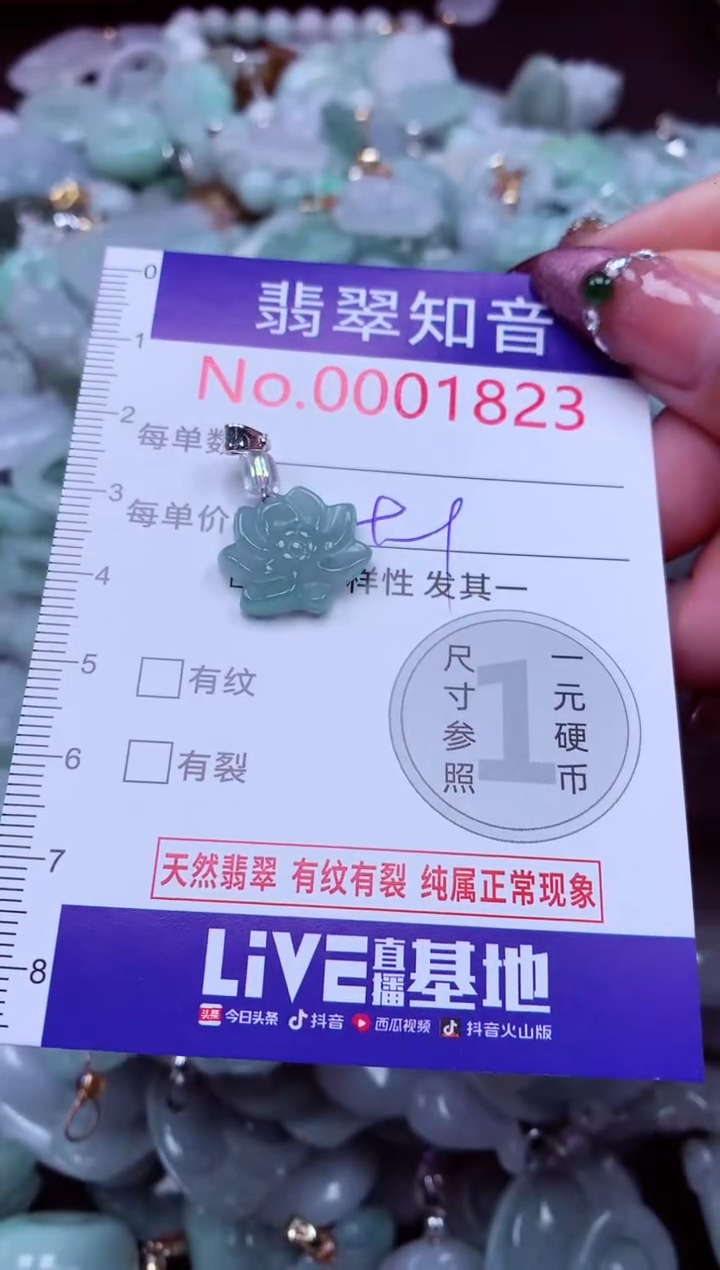 吊坠(不含链)未镶嵌翡翠1823