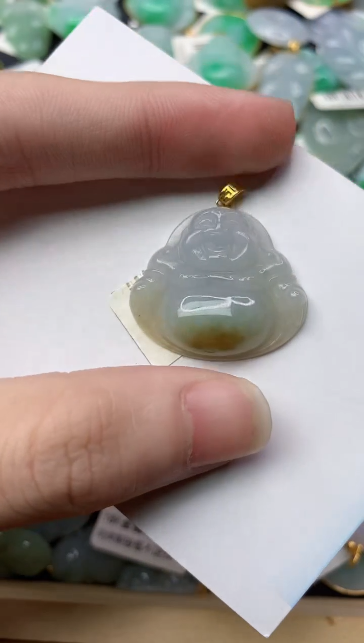 【闪购商品】翡翠颈饰18K金镶嵌7..........