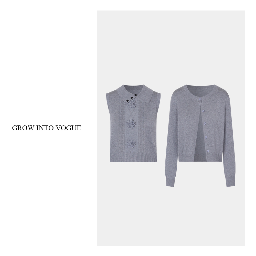 【达人专属】两件套针织上衣 8G25320055