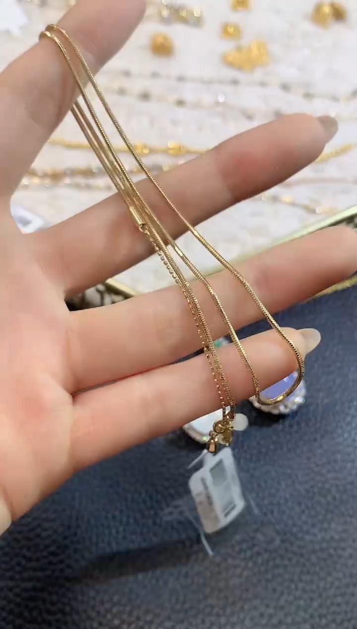 18K金项链A48  多样性发一件