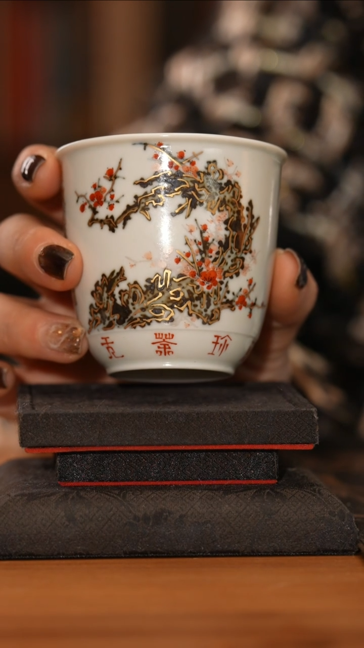 【闪购商品】杯问山格古精美茶器