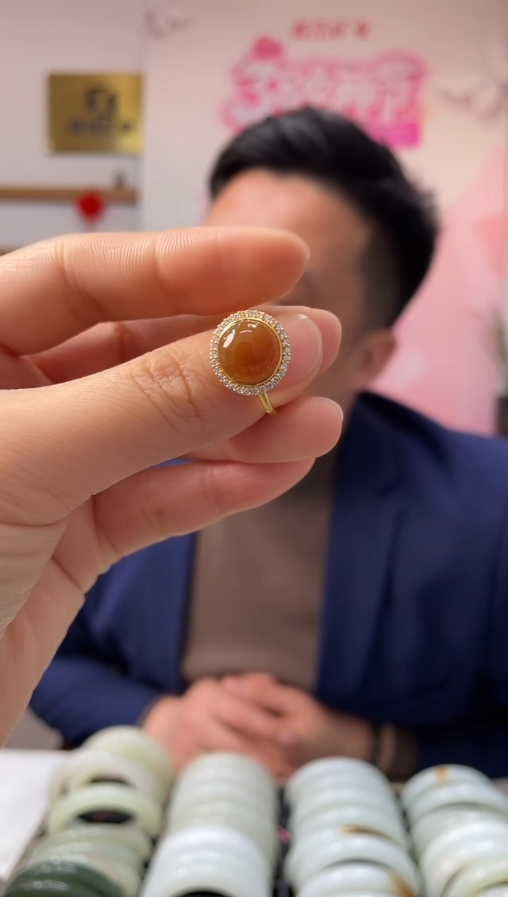 【闪购商品】和田玉戒指未镶嵌且末糖戒指随机发一件