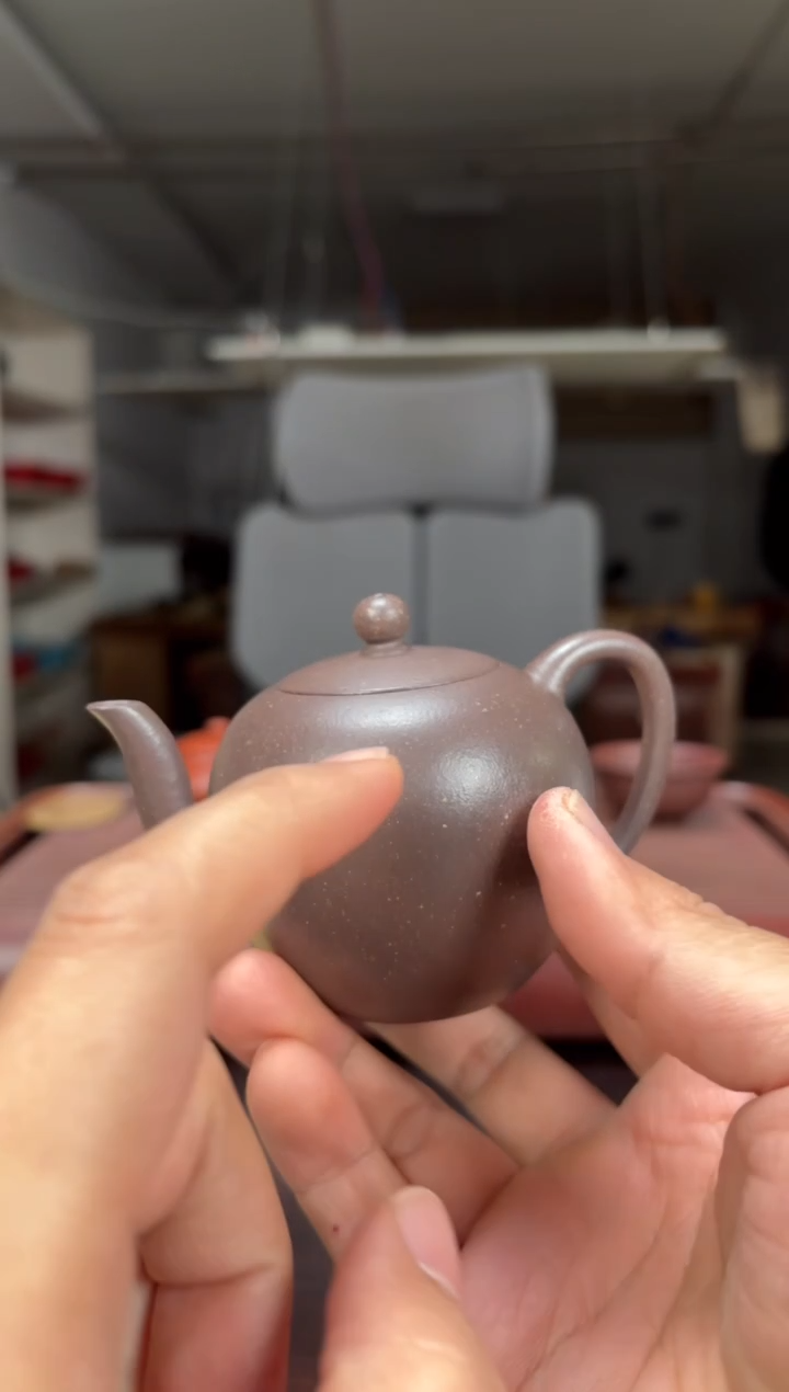 茶壶紫砂紫泥一粒珠140毫升