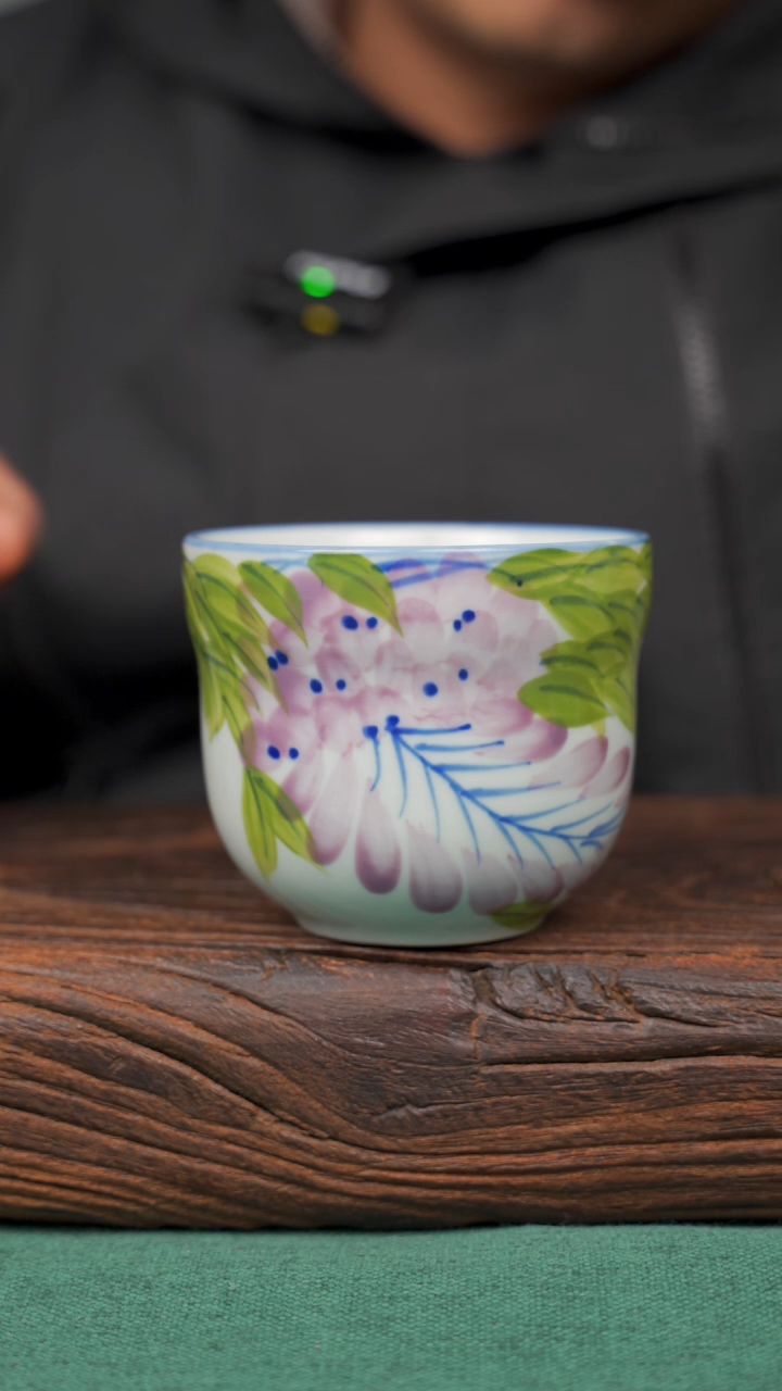 【闪购商品】瓷片55景德镇杯釉下手工手绘瓷器