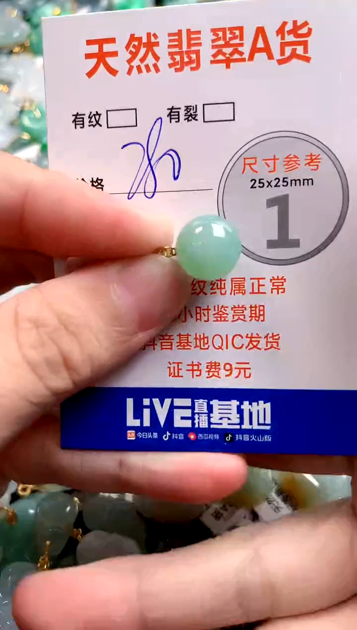 颈饰18K金镶嵌翡翠0517525941