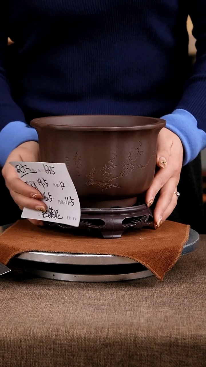 紫砂花盆花卉工艺635+s