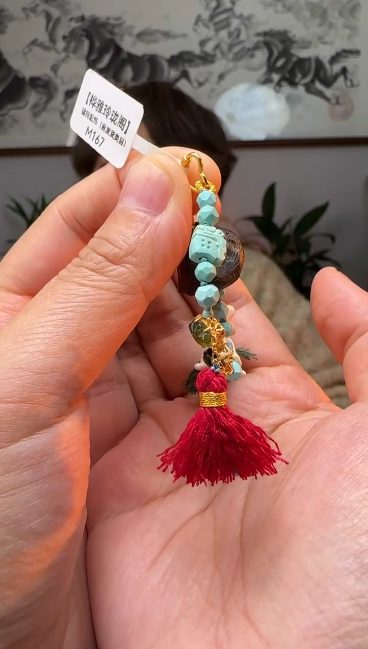 【闪购商品】绿松石挂饰银S925镶嵌时尚百搭M167