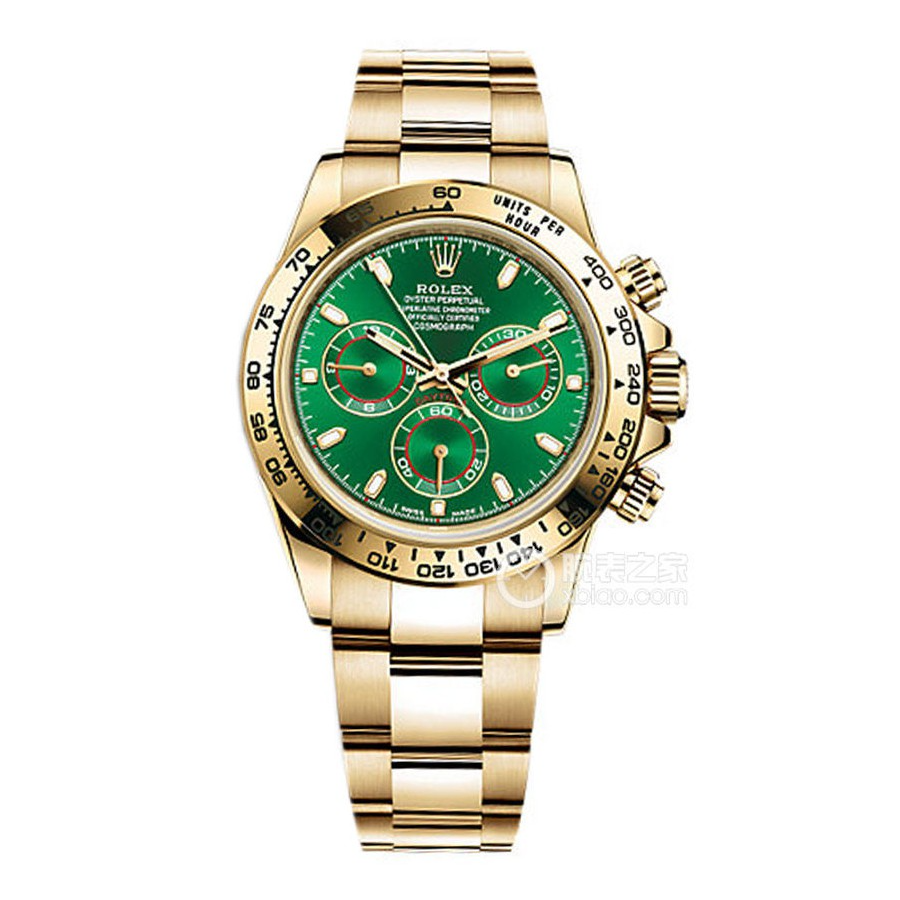 95新 Rolex/劳力士 21年/全套/型号/116508-0013绿金迪