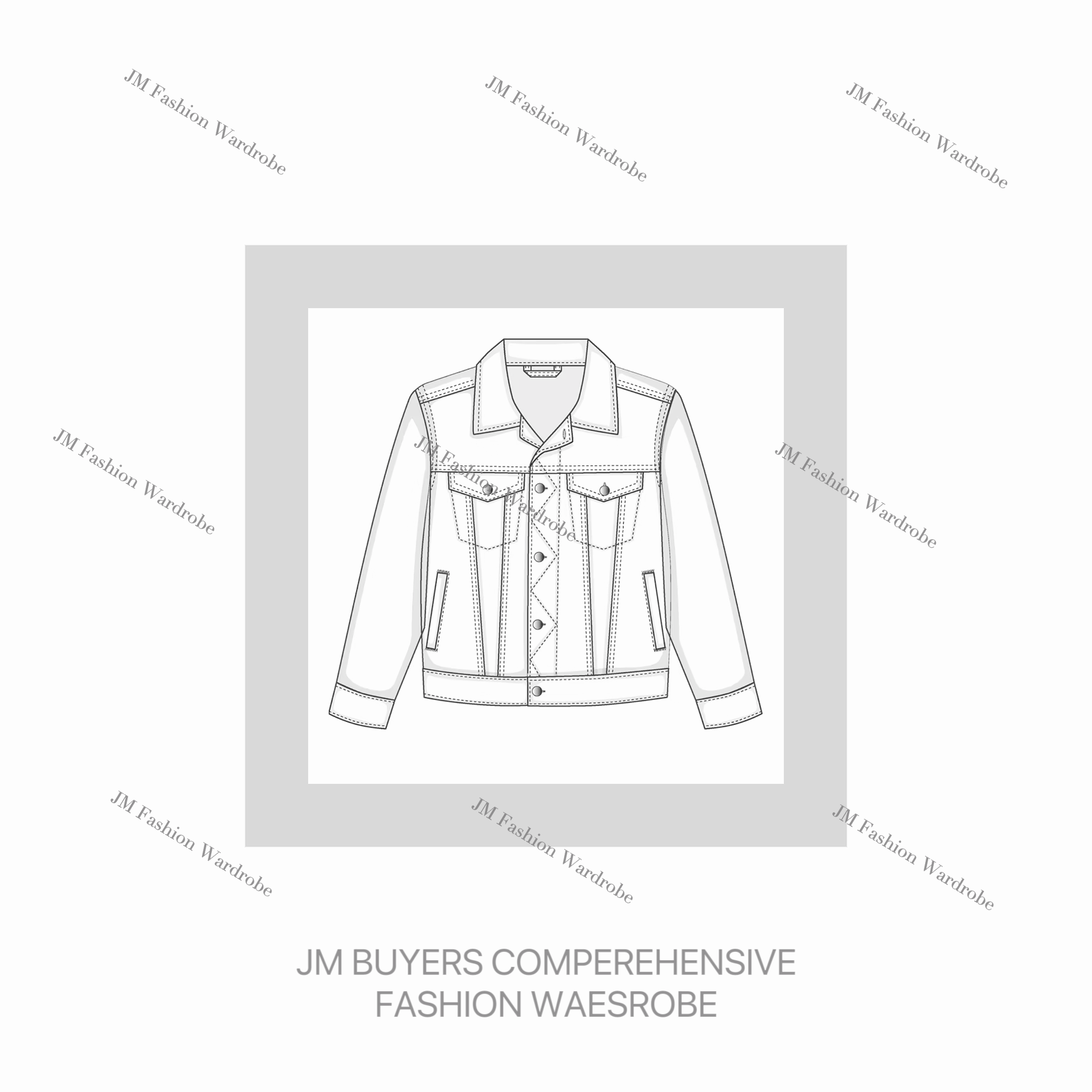 【JM高奢-圈印LOGO】休闲情侣外套牛仔百搭潮流休闲轻奢时尚外套263