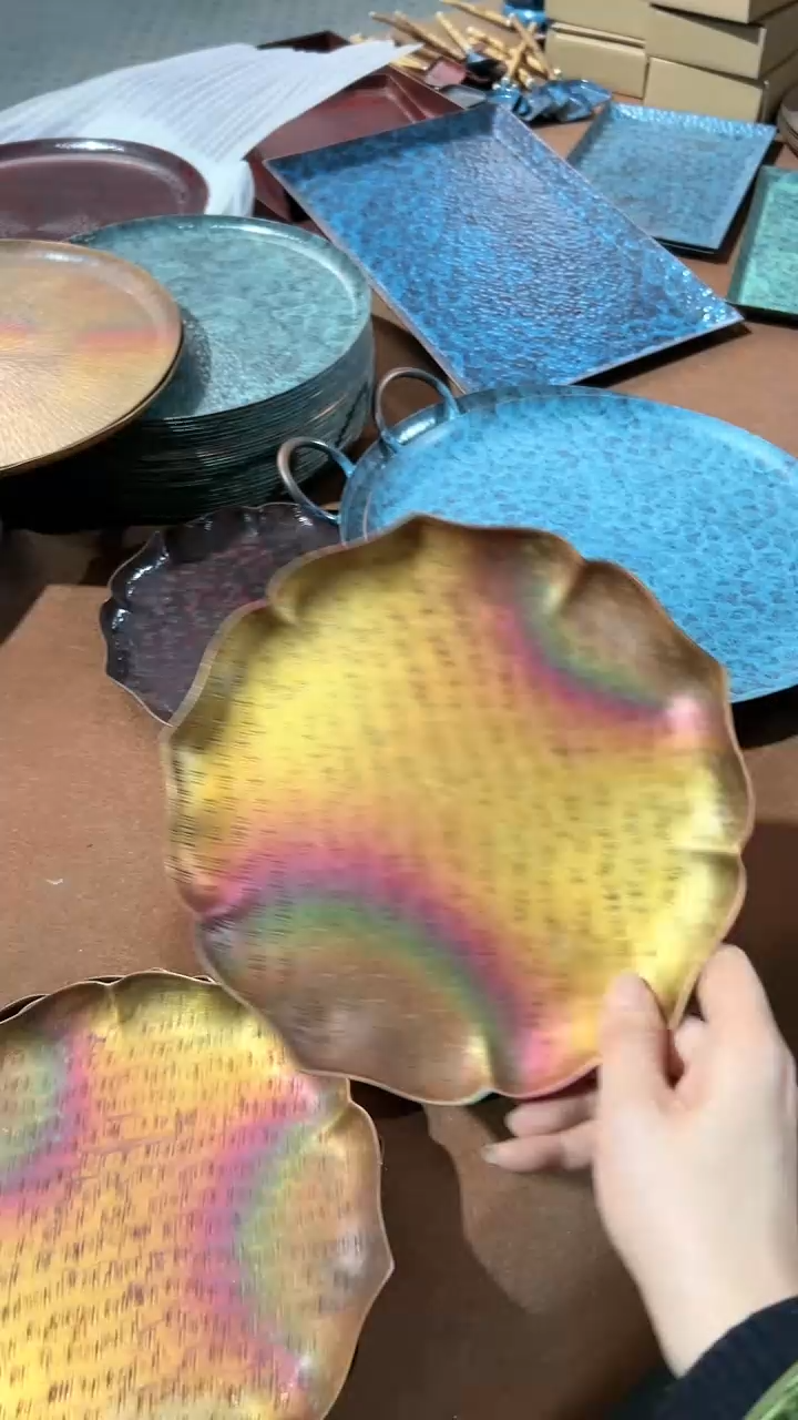 【闪购商品】春喜铜手工打干泡盘