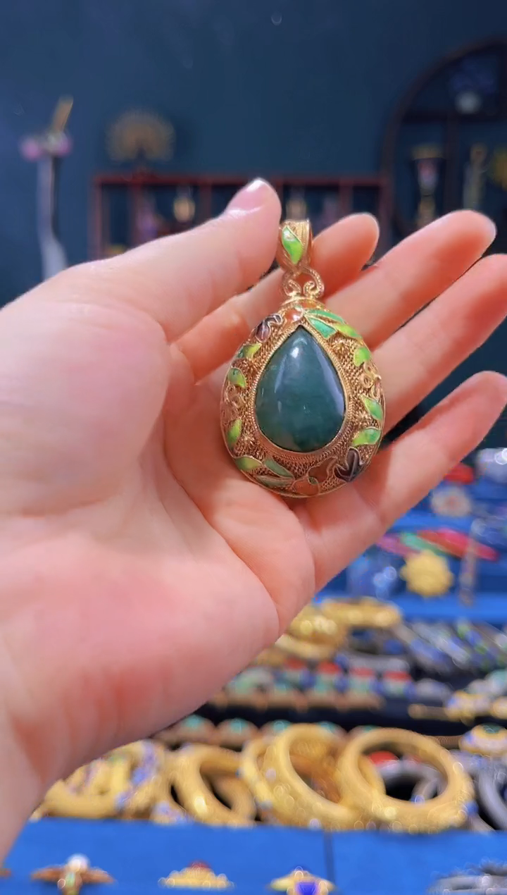 【闪购商品】非遗绝技 花丝镶嵌吊坠 