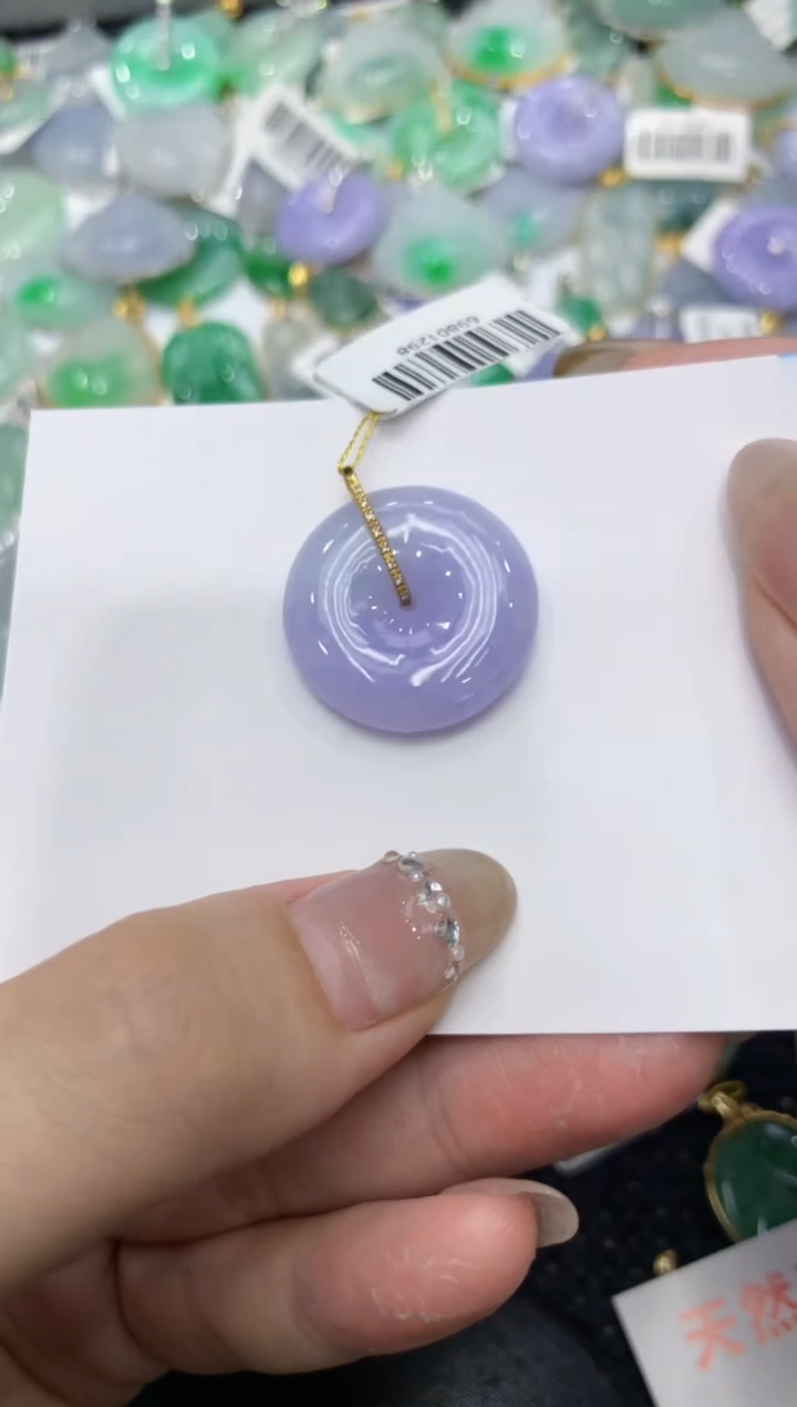 【闪购商品】翡翠颈饰18K金镶嵌222222222