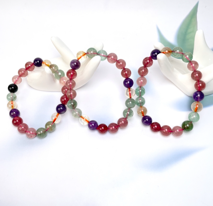 菲菲珠宝好/水晶单圈-超8圆珠9mm-多样性发一