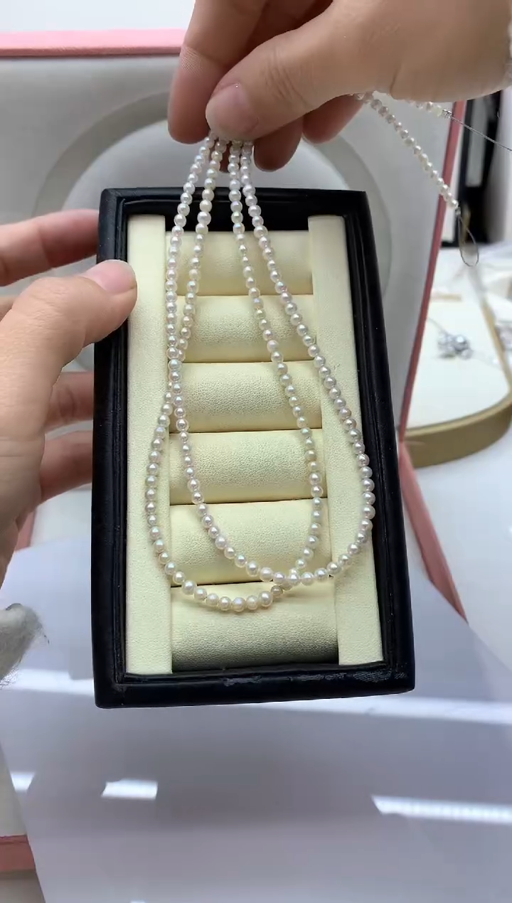 颈饰未镶嵌海水珍珠3-4mm多样性发其一