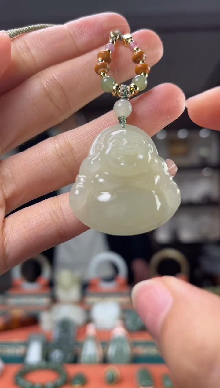 【闪购商品】和田玉颈饰未镶嵌佩佩35mm左右