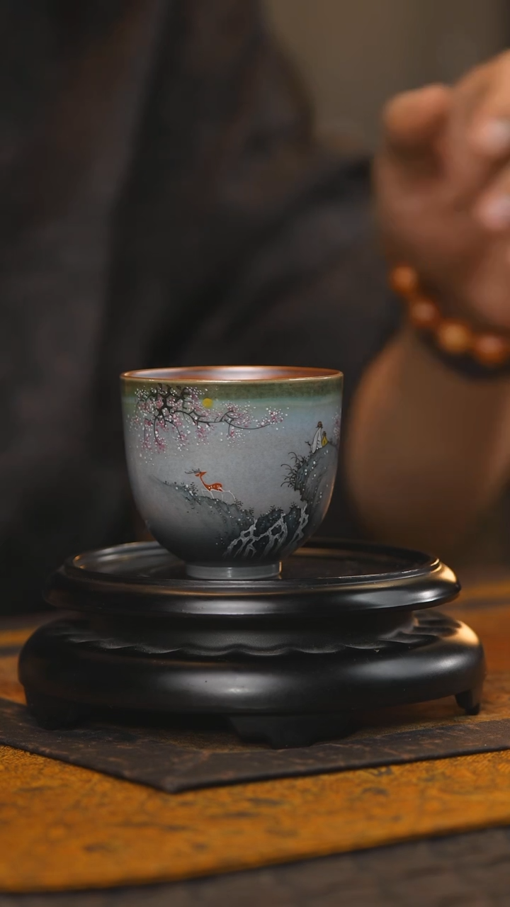 49柴房陶瓷柴烧主人杯