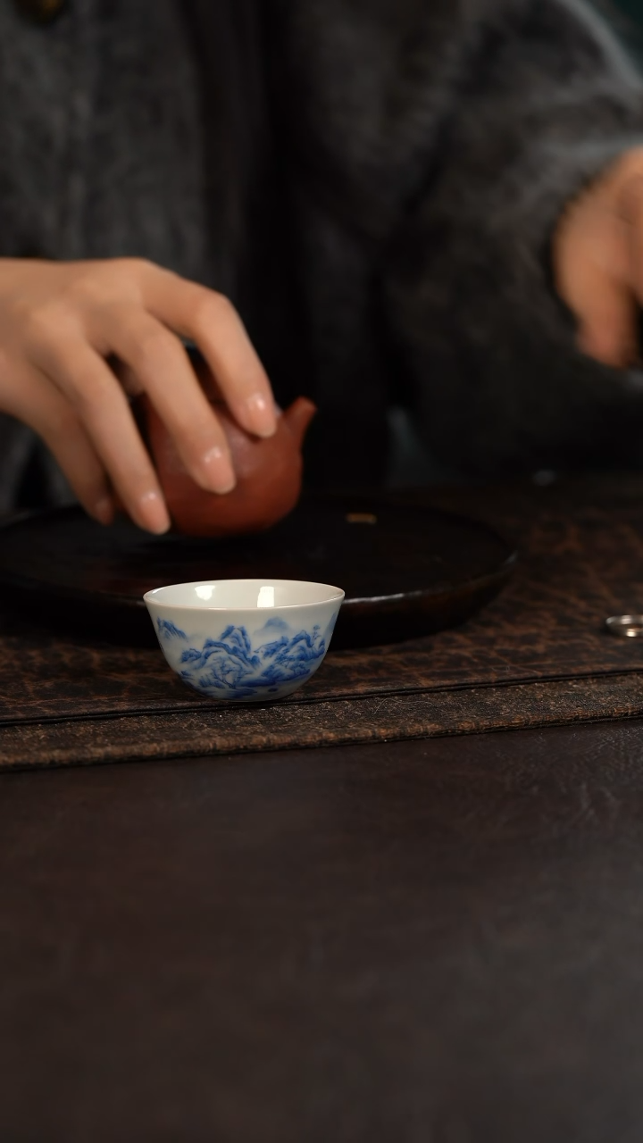 【闪购商品】杯聚澜堂重工山水小鸡缸杯