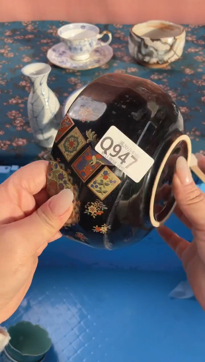 瓷片人***花瓷器瓷器Q947