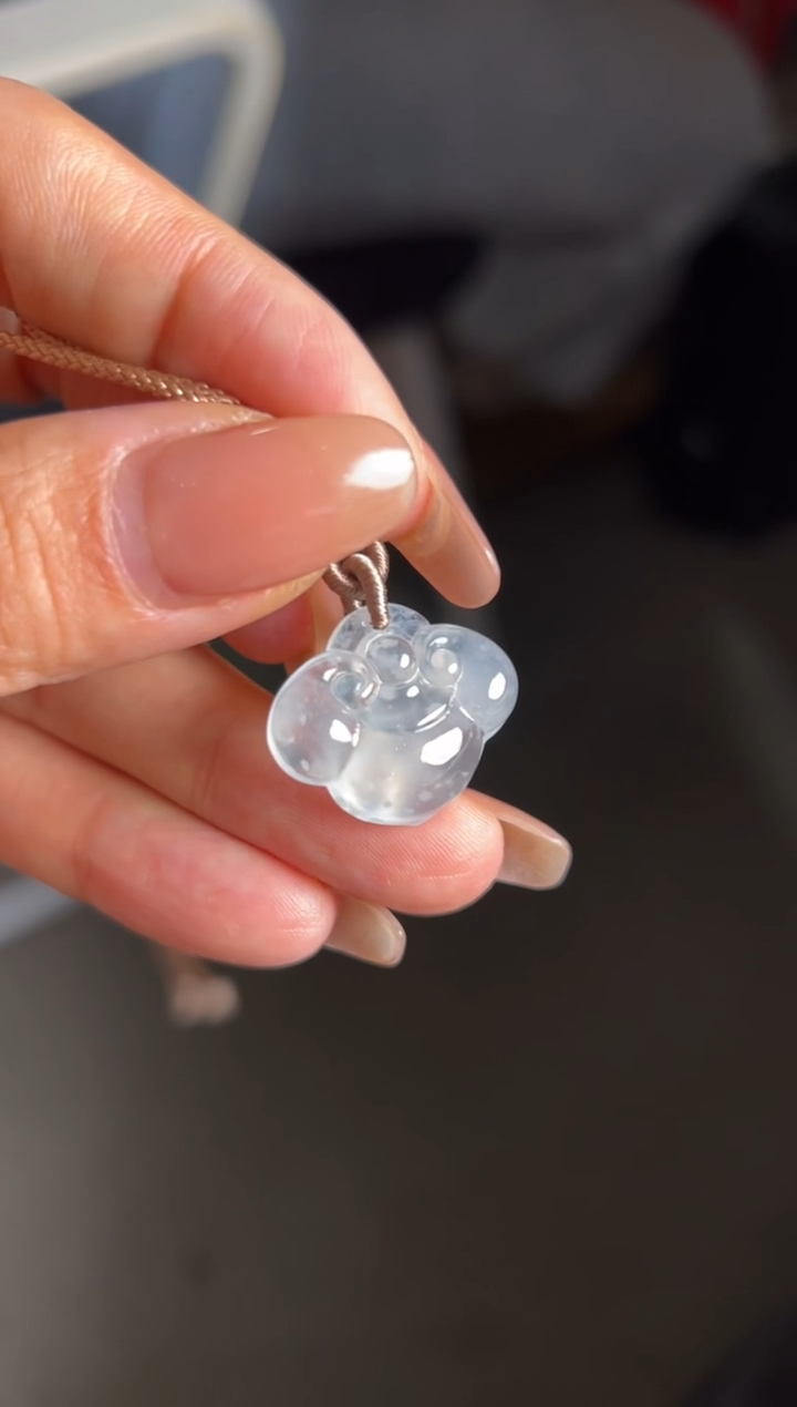 【闪购商品】定制翡翠未镶嵌白冰如意5500+550-zgq178