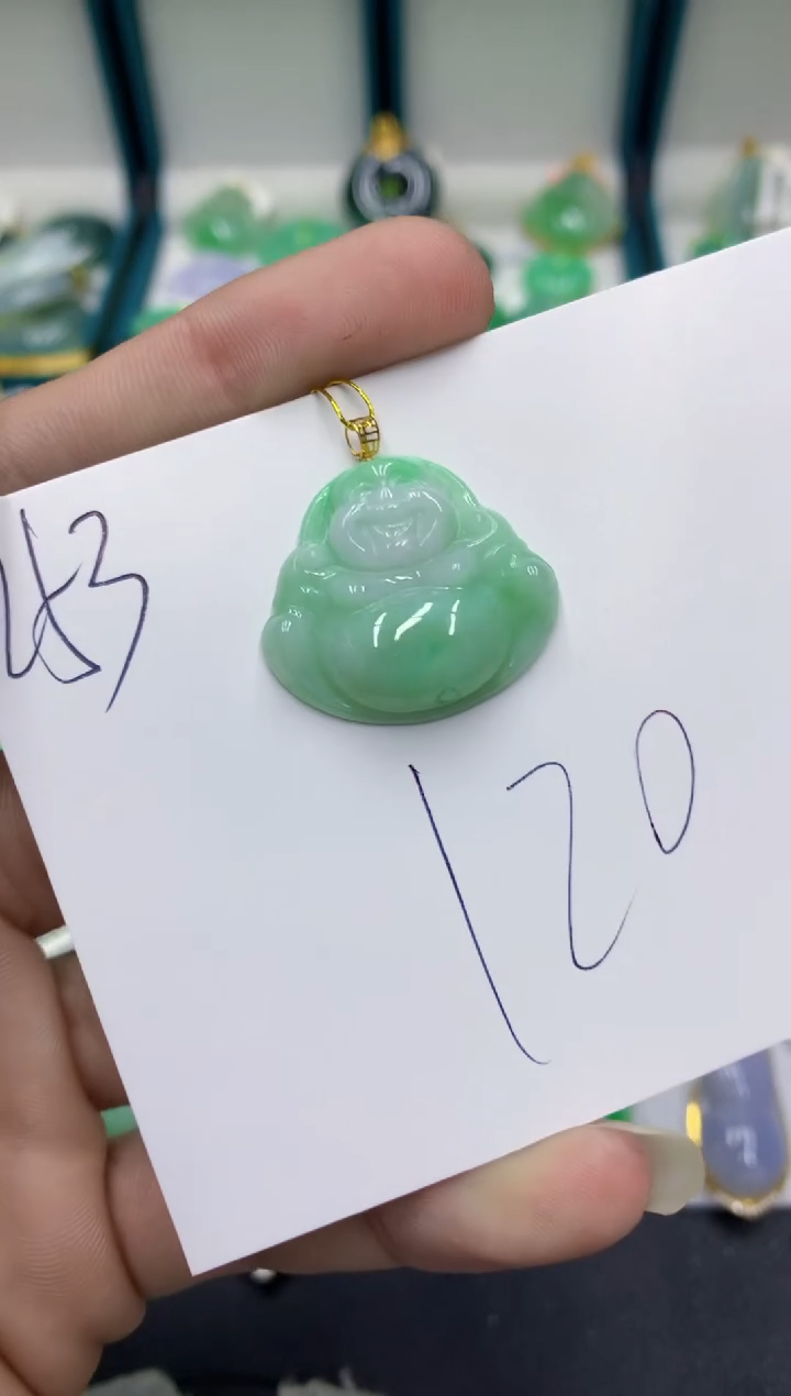 【闪购商品】翡翠颈饰18K金镶嵌翡翠