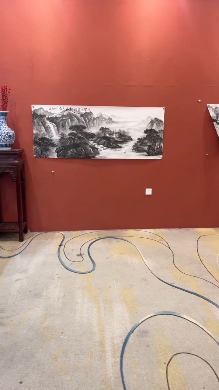 国画谢瑞新作品 风水宝地