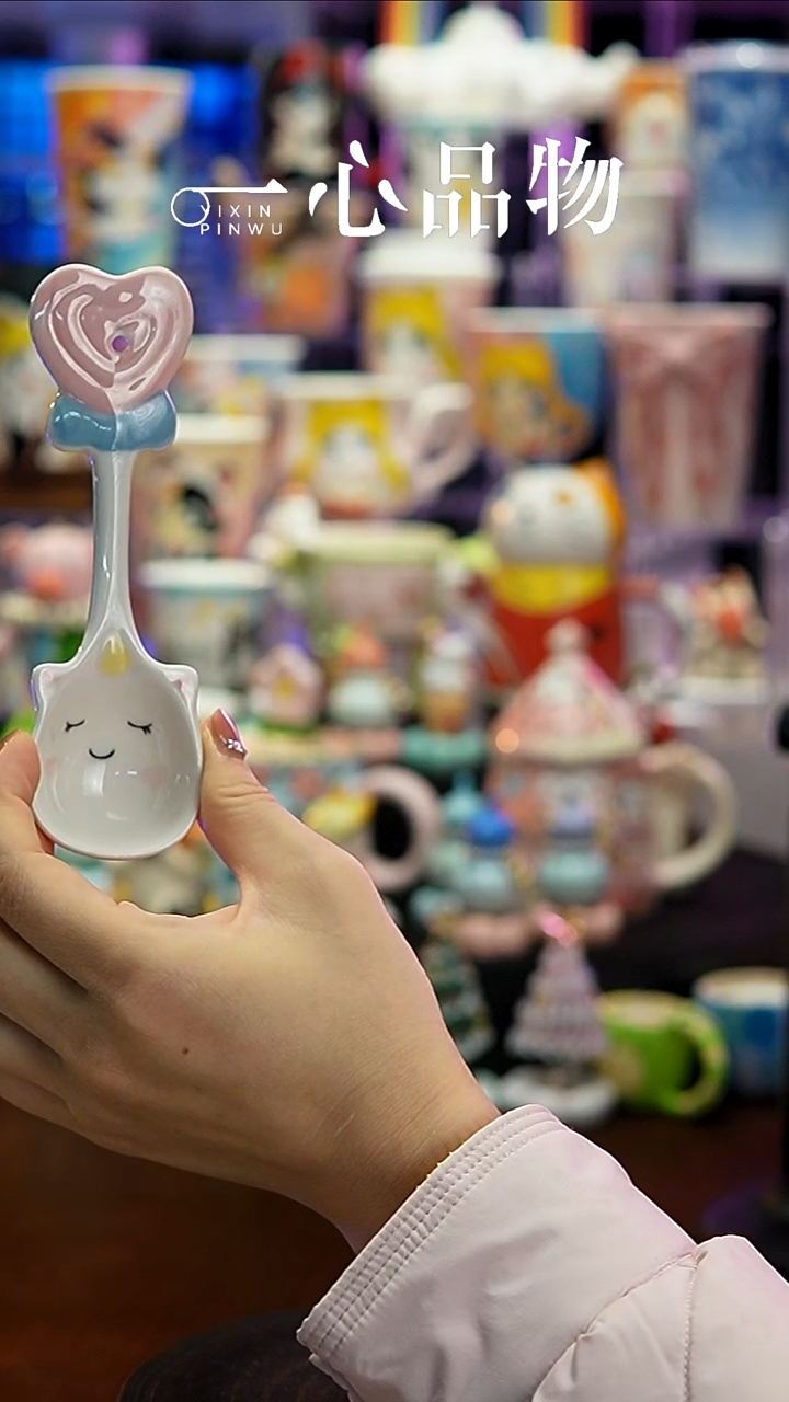 杯子瓷S029景德镇手工手绘杯子摆件